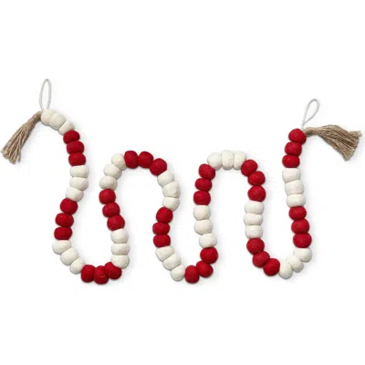 Tag Wool Ball Jute Tassel Garland Decorative Wall Banner Holiday In Multi