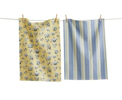 Tag Yellow Floral Bouquet Dt S/2 Yellow Multi Cotton Everyday