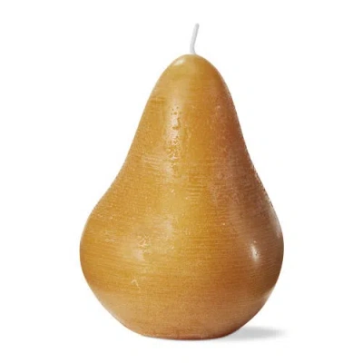 Tag Yellow Pear Sculpted Flame Candle For Everyday Decor In Orange