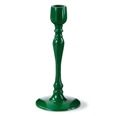 Tag Zahra Dark Green Aluminum Taper Candle Holder Elegant Design