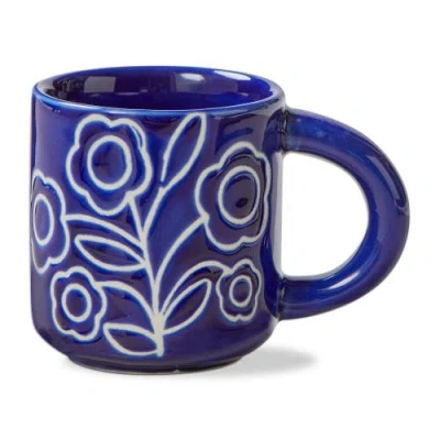 Tag Zoey Espresso Cup Blue Stoneware Everyday