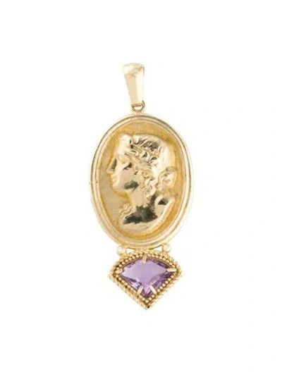 Pre-owned Tagliamonte Amethyst Juno Pendant In Multi