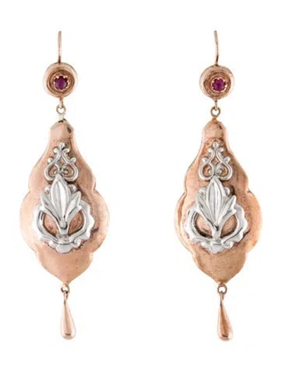 Pre-owned Tagliamonte Drop Earrings In Multi