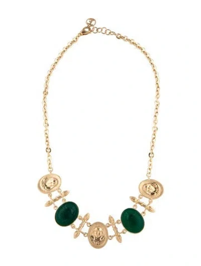 Pre-owned Tagliamonte Dyed Chalcedony Station Necklace, 18" In Multi