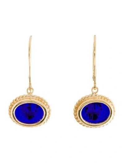Pre-owned Tagliamonte Glass Drop Earrings In Blue