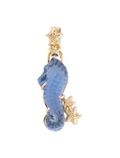 Pre-owned Tagliamonte Glass Seahorse Pendant In Multi