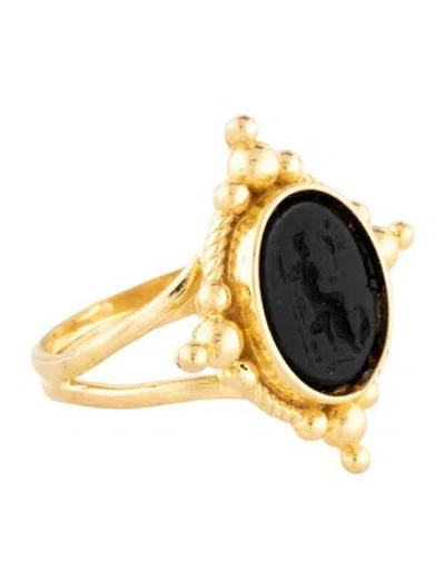 Pre-owned Tagliamonte Intaglio Cocktail Ring In Multi