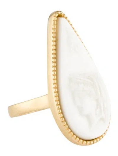 Pre-owned Tagliamonte Jasper Cocktail Ring In Multi