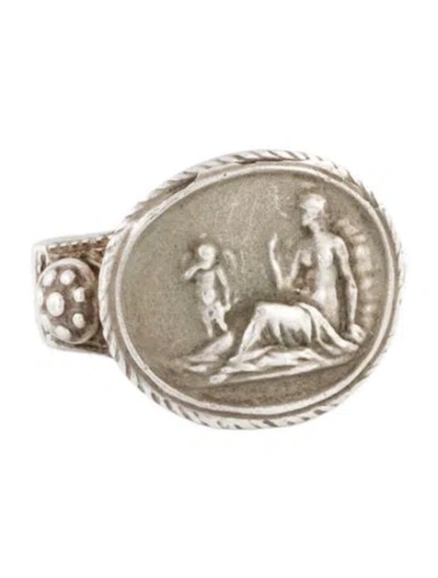Pre-owned Tagliamonte Oval Cocktail Ring In Multi