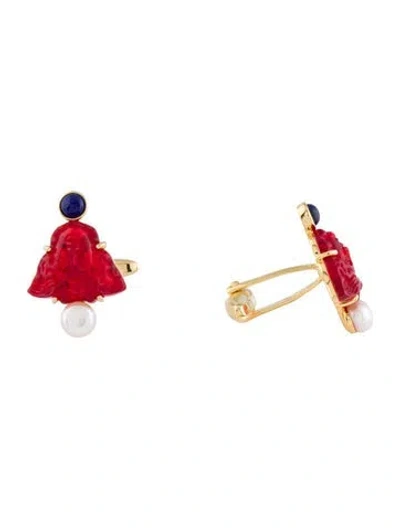 Pre-owned Tagliamonte Pearl & Lapis Lazuli In Multi