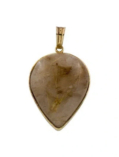 Pre-owned Tagliamonte Rutilated Quartz Pendant In Multi