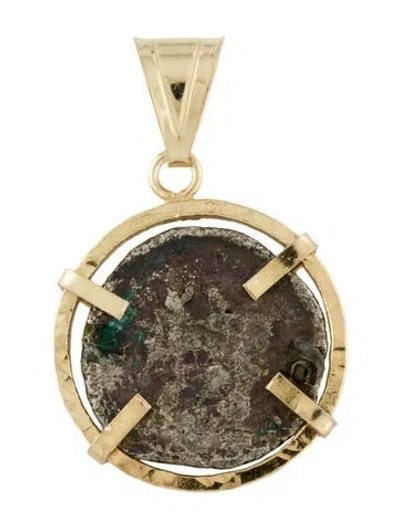 Pre-owned Tagliamonte Sestertius Pendant, 1.5" In Multi