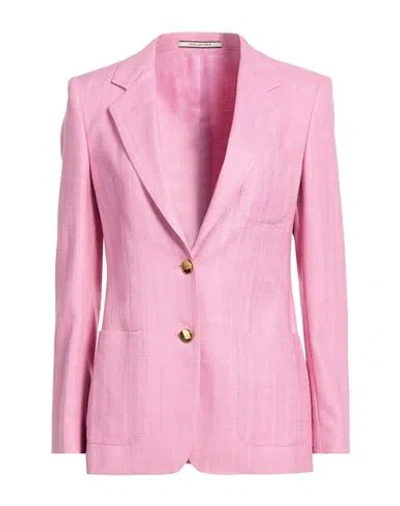 Tagliatore 02-05 Woman Blazer Antique Rose Size 4 Viscose, Polyamide, Lyocell In Pink