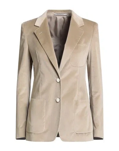Tagliatore 02-05 Woman Blazer Beige Size 4 Cotton, Elastane