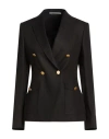 Tagliatore 02-05 Woman Blazer Black Size 4 Linen