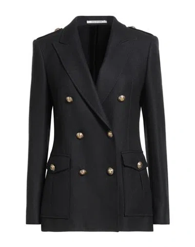 Tagliatore 02-05 Woman Blazer Black Size 4 Virgin Wool, Polyamide, Elastane