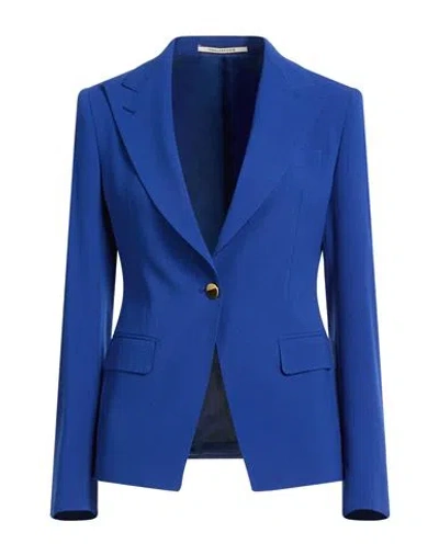 Tagliatore 02-05 Woman Blazer Blue Size 4 Virgin Wool, Polyamide, Elastane