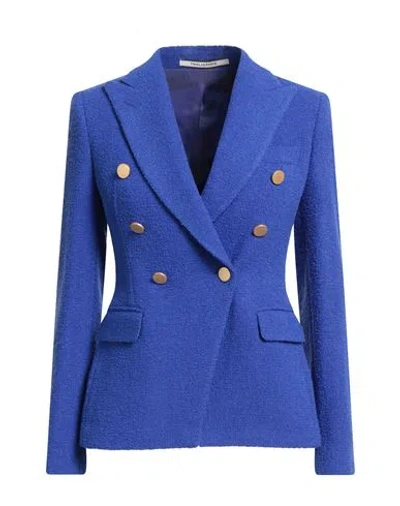 Tagliatore 02-05 Woman Blazer Bright Blue Size 4 Wool, Polyamide