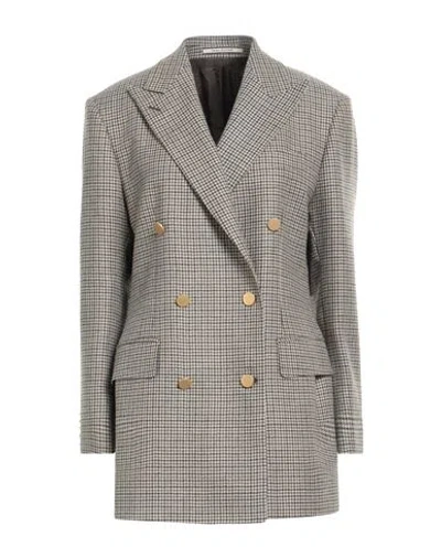 Tagliatore 02-05 Woman Blazer Dark Brown Size 4 Virgin Wool