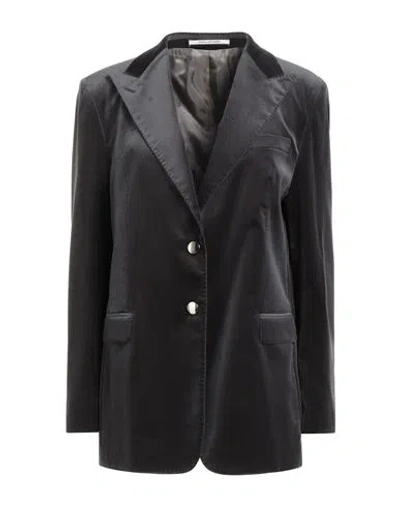 Tagliatore 02-05 Woman Blazer Dark Green Size 14 Cotton, Elastane