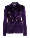Tagliatore 02-05 Woman Blazer Dark Purple Size 4 Cotton, Elastane