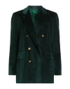 Tagliatore 02-05 Woman Blazer Emerald Green Size 8 Cotton, Elastane