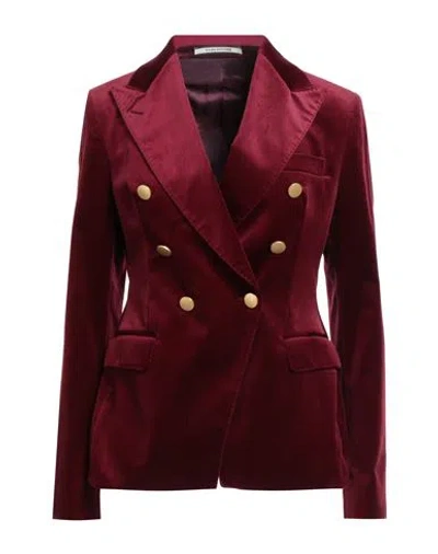 Tagliatore 02-05 Woman Blazer Garnet Size 6 Cotton, Elastane
