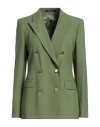 Tagliatore 02-05 Woman Blazer Green Size 10 Polyester, Virgin Wool, Elastane In Green
