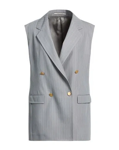 Tagliatore 02-05 Woman Blazer Grey Size 8 Polyester, Viscose, Elastane In Blue