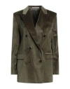 Tagliatore 02-05 Woman Blazer Military Green Size 4 Cotton, Elastane