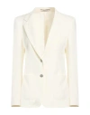Tagliatore 02-05 Woman Blazer Off White Size 10 Polyester, Virgin Wool, Elastane In White