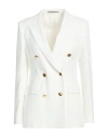 Tagliatore 02-05 Woman Blazer Off White Size 4 Viscose, Polyamide, Elastane In White