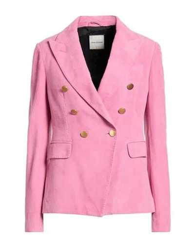 Tagliatore 02-05 Woman Blazer Pink Size 4 Lambskin