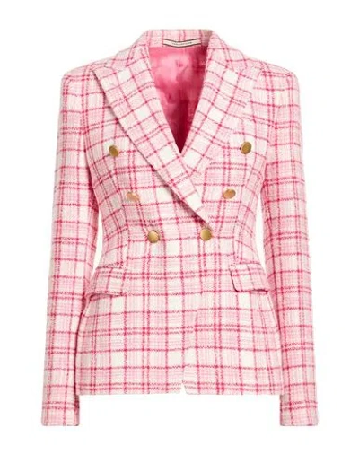 Tagliatore 02-05 Woman Blazer Pink Size 4 Polyester, Linen