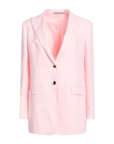 Tagliatore 02-05 Woman Blazer Pink Size 8 Linen