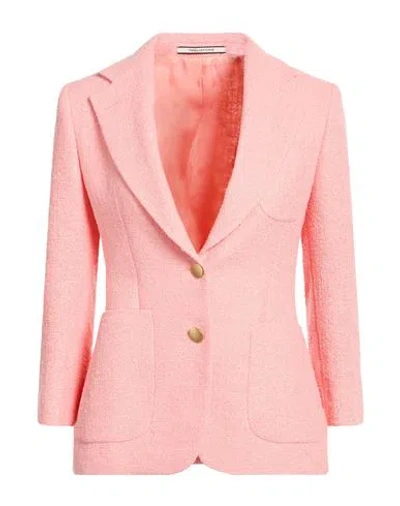 Tagliatore 02-05 Woman Blazer Salmon Pink Size 4 Polyester, Linen
