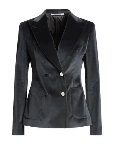 Tagliatore 02-05 Woman Blazer Slate Blue Size 4 Cotton, Elastane