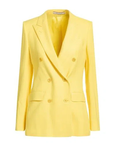 Tagliatore 02-05 Woman Blazer Yellow Size 4 Viscose, Polyamide, Elastane