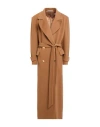 Tagliatore 02-05 Woman Coat Camel Size 4 Virgin Wool, Cashmere In Sand