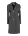 Tagliatore 02-05 Woman Coat Charcoal Size 4 Virgin Wool, Cashmere In Gray
