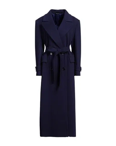 Tagliatore 02-05 Woman Coat Dark Purple Size 4 Virgin Wool, Cashmere