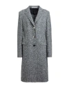 Tagliatore 02-05 Woman Coat Grey Size 10 Virgin Wool, Alpaca Wool, Polyamide, Viscose, Metallic Fibe
