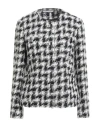 Tagliatore 02-05 Woman Jacket Black Size 12 Virgin Wool, Mohair Wool, Polyamide In Multi