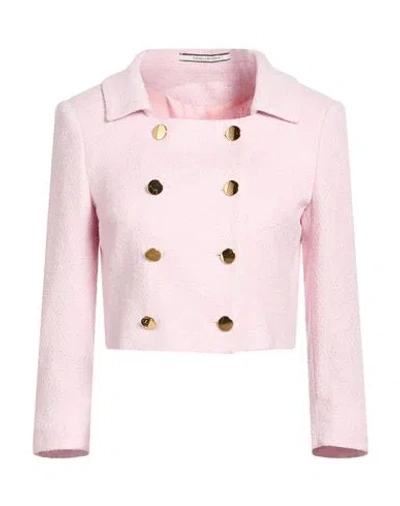Tagliatore 02-05 Woman Jacket Light Pink Size 4 Viscose, Cotton, Acrylic, Polyamide, Elastane
