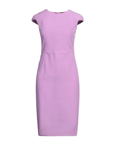 Tagliatore 02-05 Woman Midi Dress Lilac Size 8 Polyester, Elastane