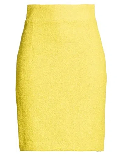 Tagliatore 02-05 Woman Midi Skirt Marigold Size 4 Polyester, Linen In Yellow