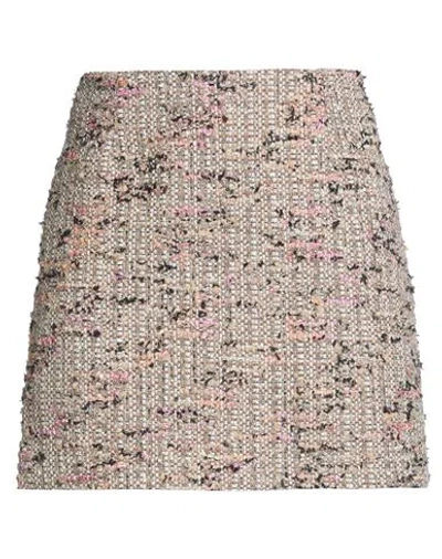 Tagliatore 02-05 Woman Mini Skirt Beige Size 8 Polyamide, Virgin Wool, Polyester, Viscose, Cotton In Neutral