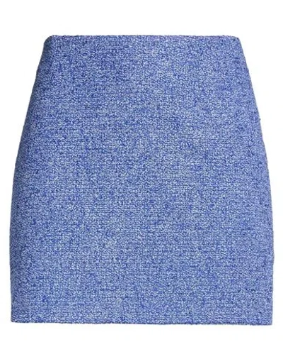 Tagliatore 02-05 Woman Mini Skirt Blue Size 4 Viscose, Cotton, Acrylic, Polyamide, Elastane In Multi