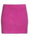 Tagliatore 02-05 Woman Mini Skirt Magenta Size 4 Virgin Wool, Polyamide