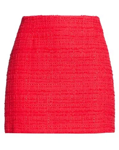 Tagliatore 02-05 Woman Mini Skirt Red Size 4 Cotton, Polyamide, Viscose